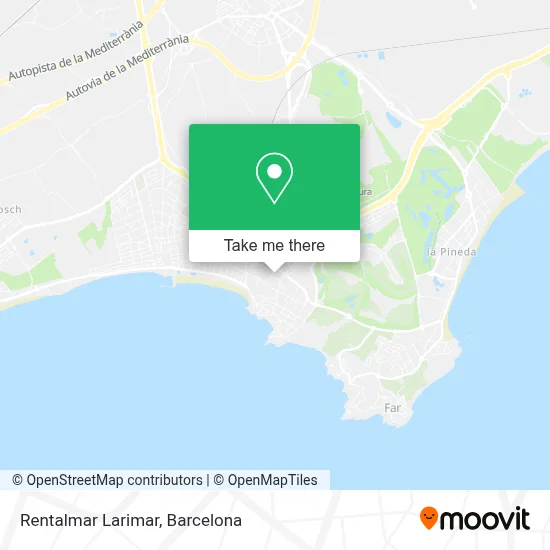 Rentalmar Larimar map