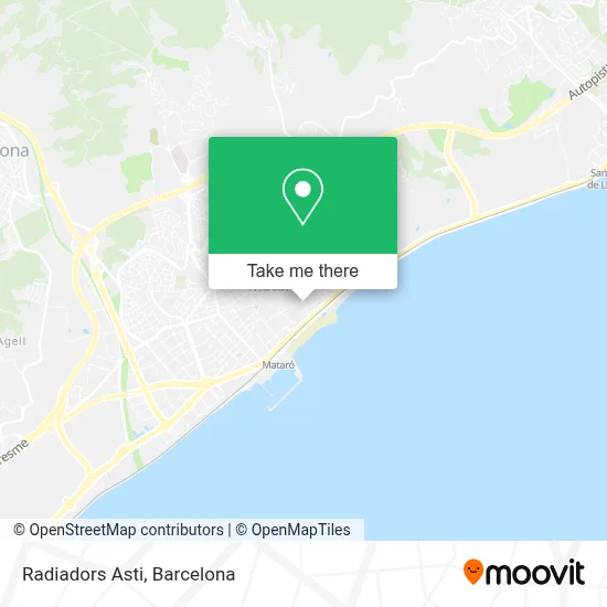 Radiadors Asti map