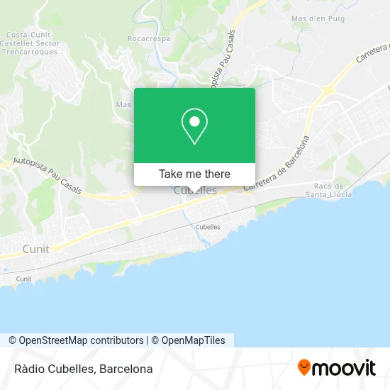 Ràdio Cubelles map