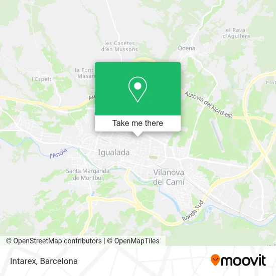 mapa Intarex