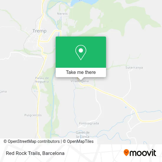 Red Rock Trails map