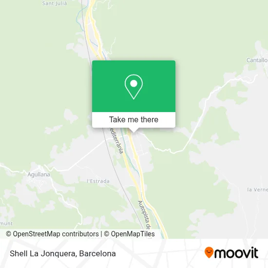 Shell La Jonquera map