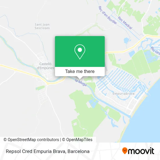 Repsol Cred Empuria Brava map