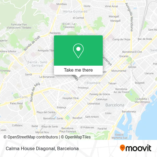 Calma House Diagonal map