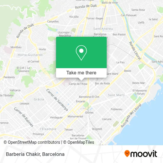 Barbería Chakir map