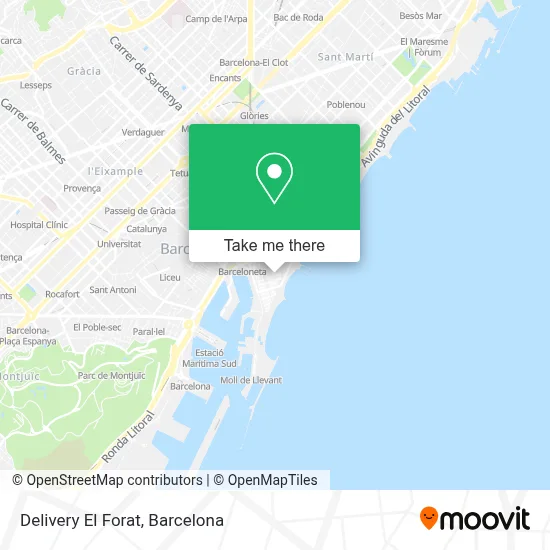 Delivery El Forat map