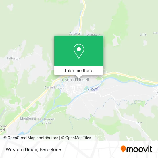 Western Union map