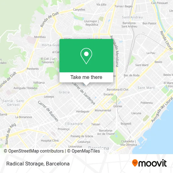 Radical Storage map