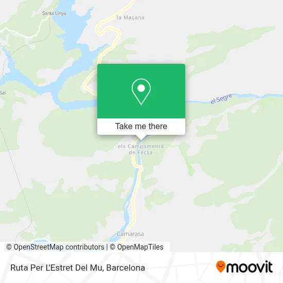 Ruta Per L'Estret Del Mu map