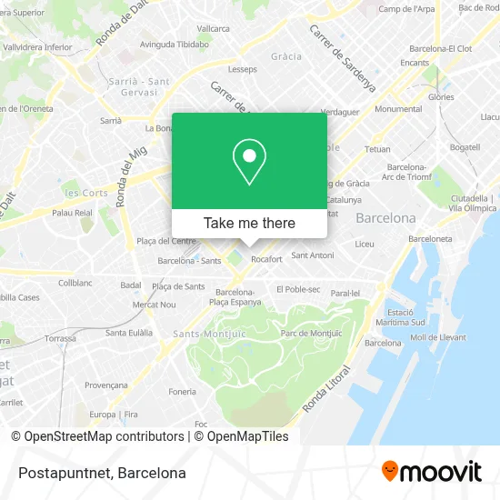 Postapuntnet map