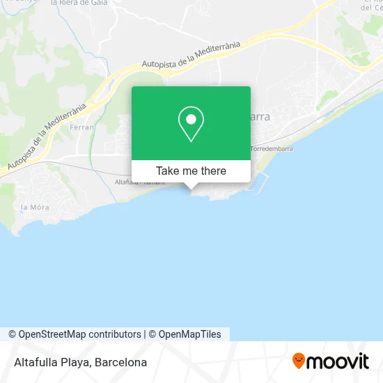 Altafulla Playa map