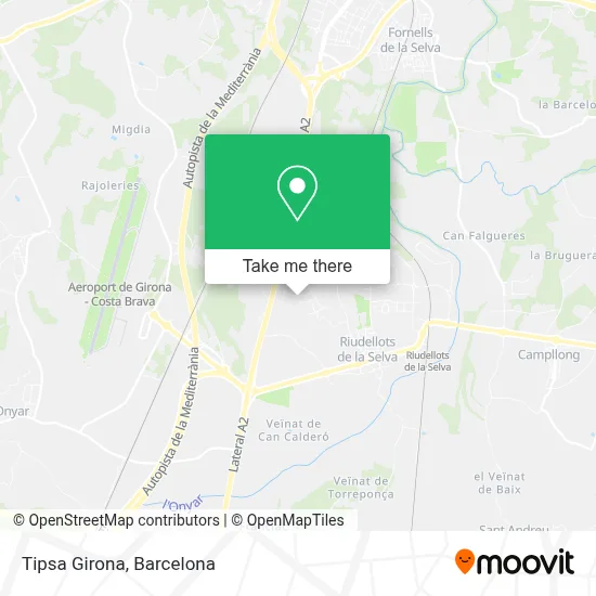Tipsa Girona map