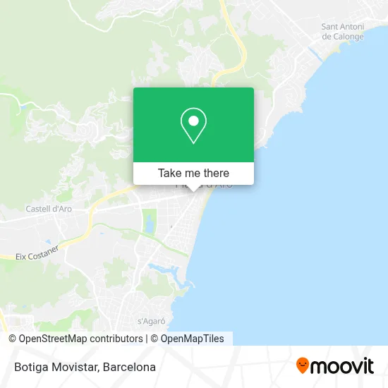 Botiga Movistar map