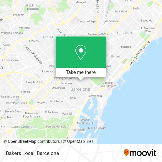 mapa Bakers Local