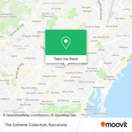 The Extreme Collection map