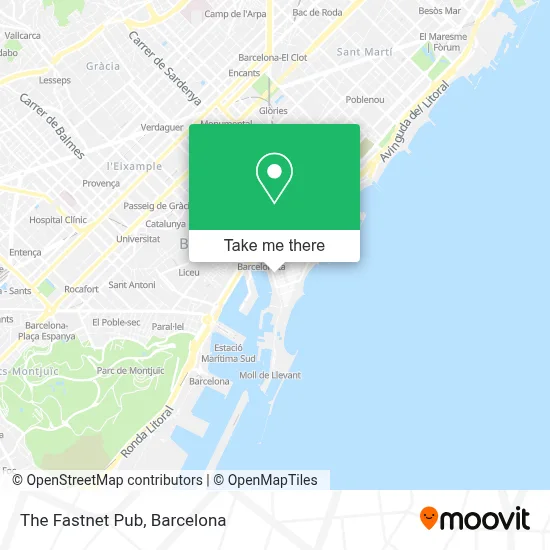 The Fastnet Pub map