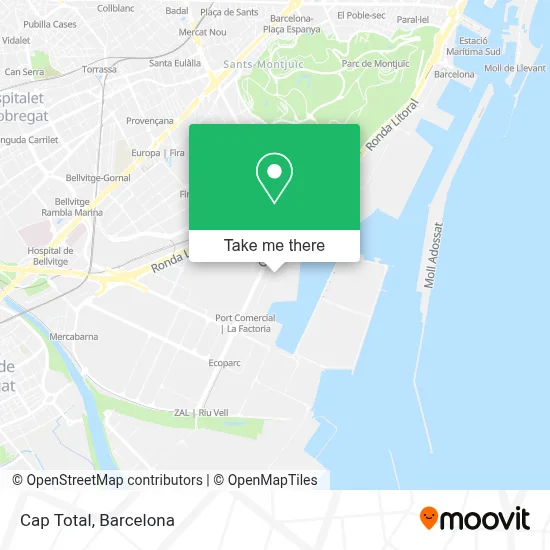 Cap Total map