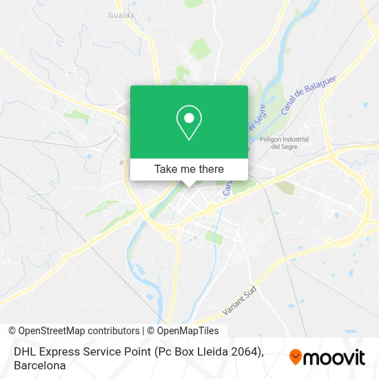 DHL Express Service Point (Pc Box Lleida 2064) map