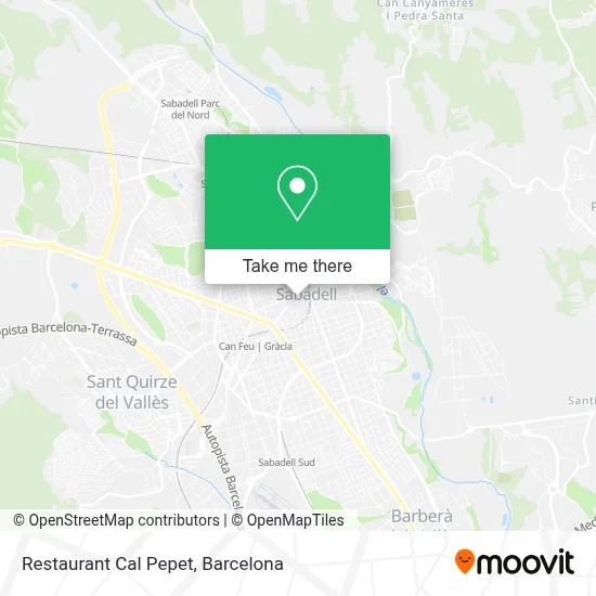 Restaurant Cal Pepet map