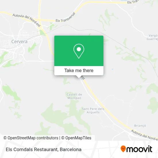Els Comdals Restaurant map