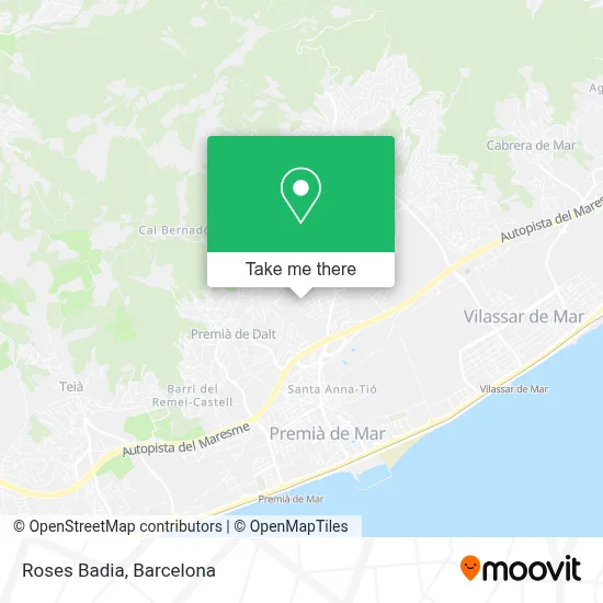 Roses Badia map
