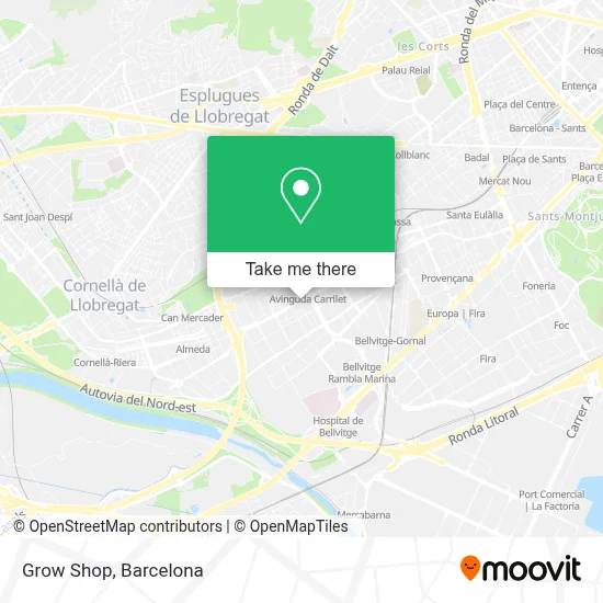 Grow Shop map