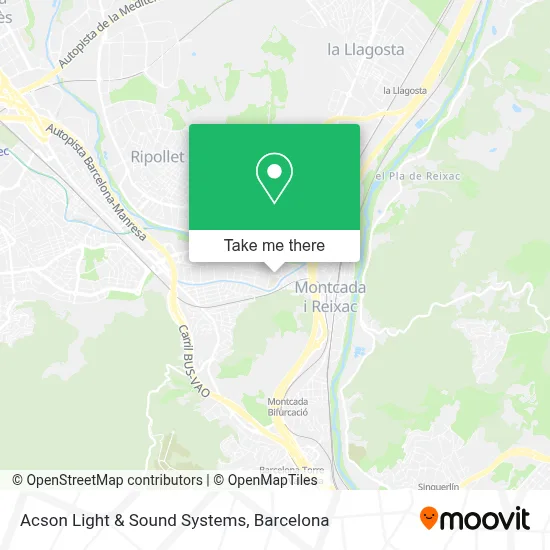 mapa Acson Light & Sound Systems