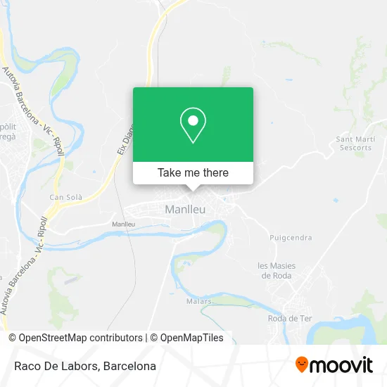 Raco De Labors map