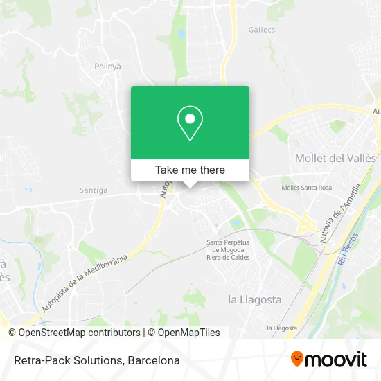 Retra-Pack Solutions map