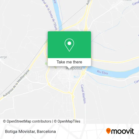 Botiga Movistar map