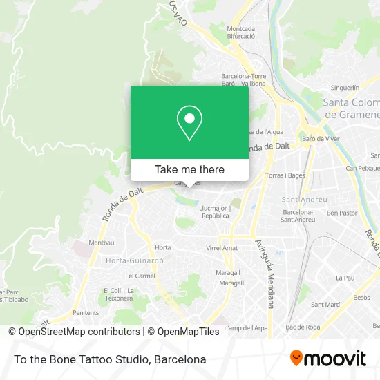 To the Bone Tattoo Studio map