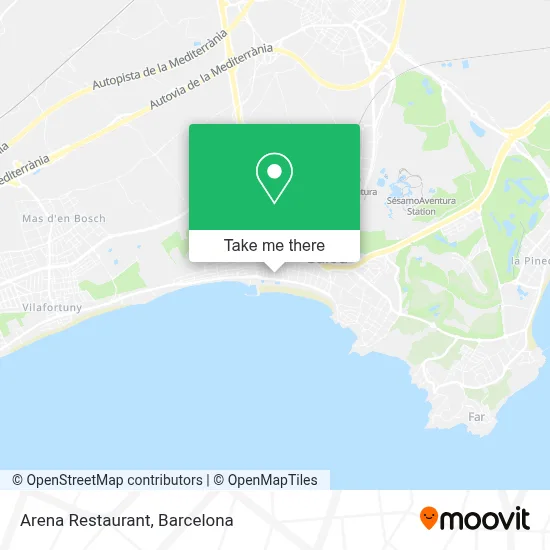 Arena Restaurant map