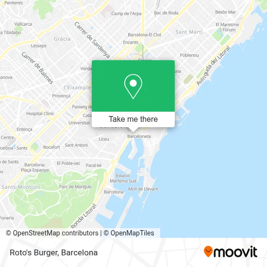 Roto's Burger map