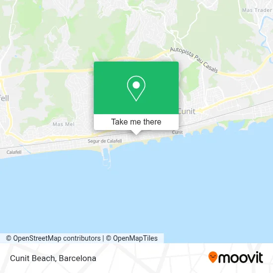 Cunit Beach map