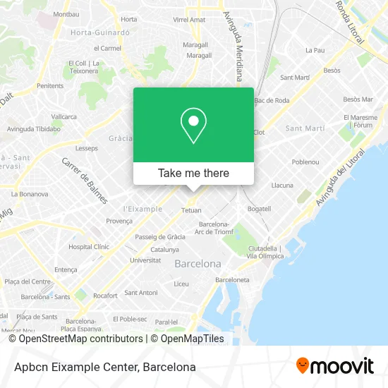 Apbcn Eixample Center map