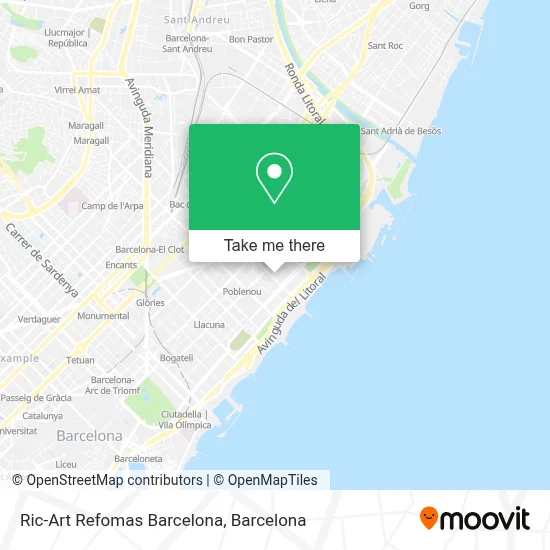 Ric-Art Refomas Barcelona map