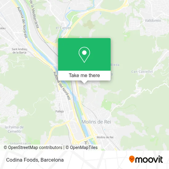 Codina Foods map