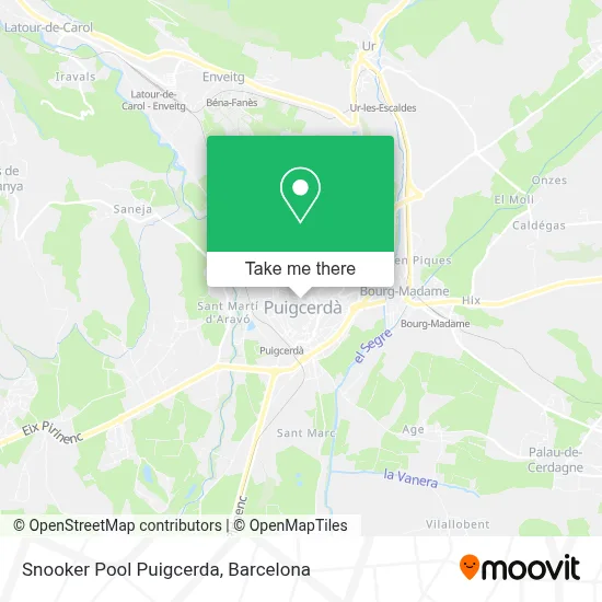 Snooker Pool Puigcerda map