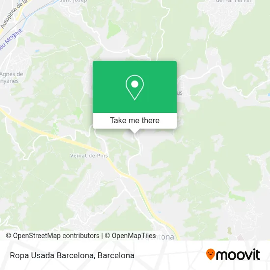 Ropa Usada Barcelona map