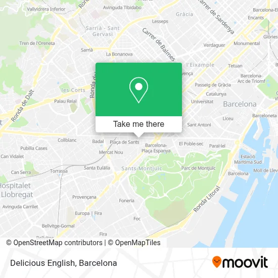 Delicious English map