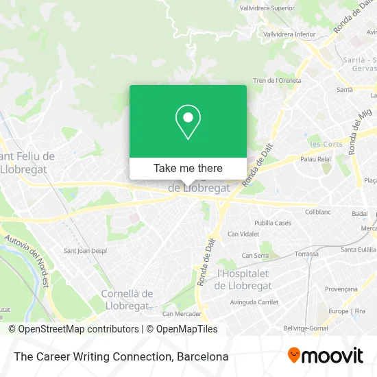 The Career Writing Connection map