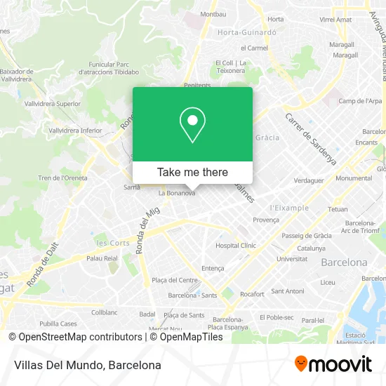 Villas Del Mundo map
