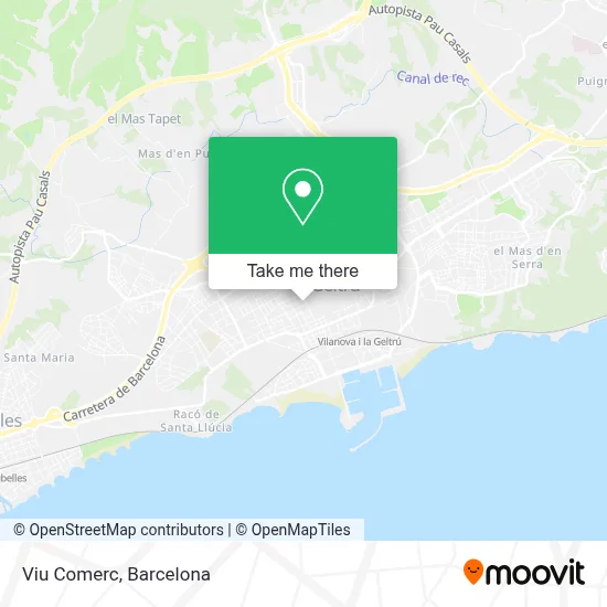 Viu Comerc map