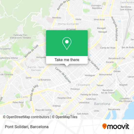 Pont Solidari map