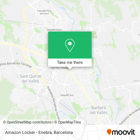 Amazon Locker - Enebra map