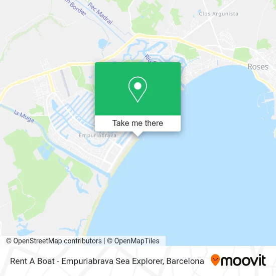 Rent A Boat - Empuriabrava Sea Explorer map