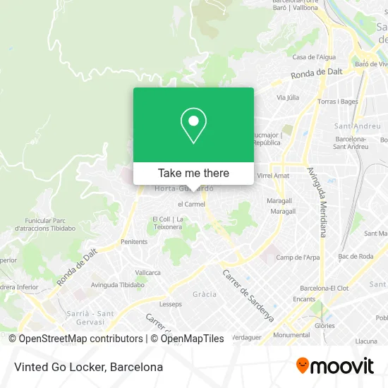 Vinted Go Locker map