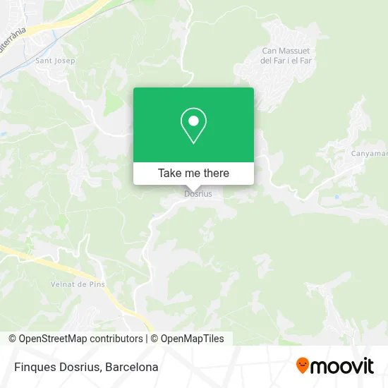 Finques Dosrius map