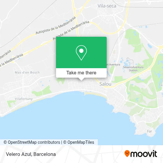 Velero Azul map