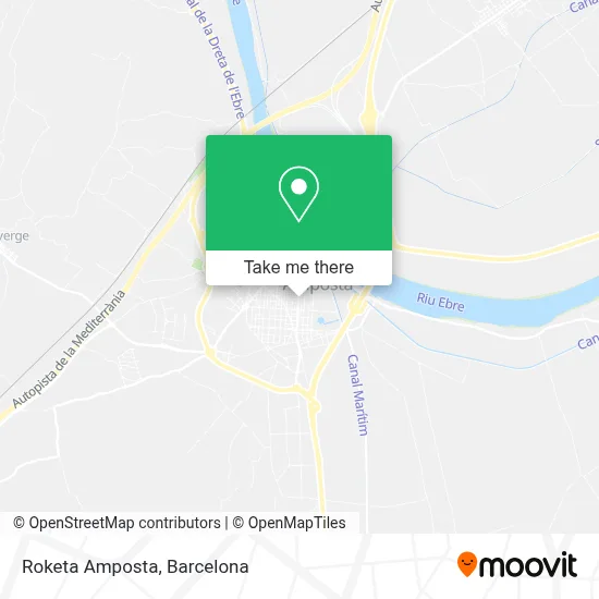 Roketa Amposta map